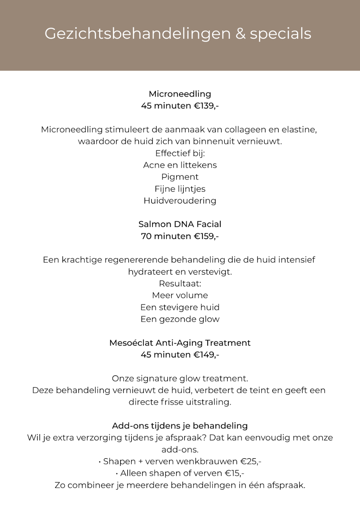 Gezichtbehandelingen 2